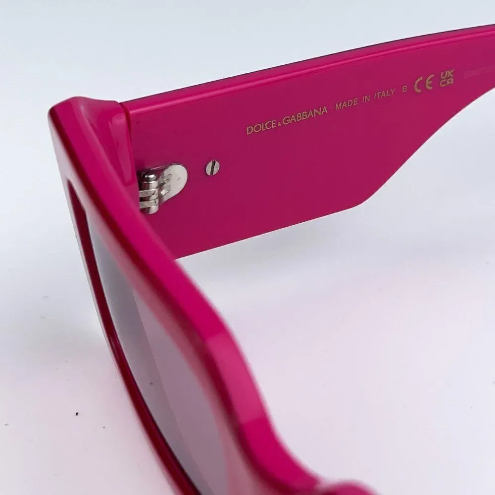 SALE! NEW D&G DG4416 33794Z Metallic Mirror Silver Rectangle Unisex Sunglasses